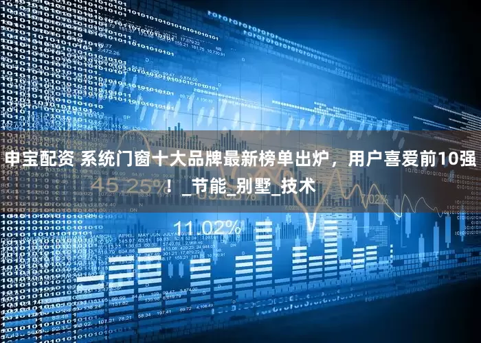 申宝配资 系统门窗十大品牌最新榜单出炉，用户喜爱前10强！_节能_别墅_技术